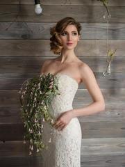 Свадебном платье 201. Силуэт Рыбка. Цвет Белый / Молочный. Вид 2