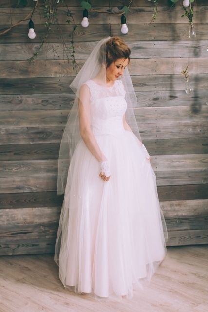 Свадебное платье Перла. Силуэт Прямое. Цвет Белый / Молочный. Вид 9