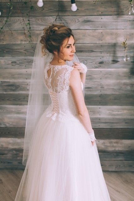 Свадебное платье Перла. Силуэт Прямое. Цвет Белый / Молочный. Вид 10