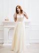 Свадебное платье Элиен. Силуэт А-силуэт. Цвет Белый / Молочный, Золото. Вид 1