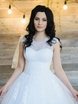 Свадебное платье U-1030315. Силуэт А-силуэт. Цвет Белый / Молочный. Вид 4