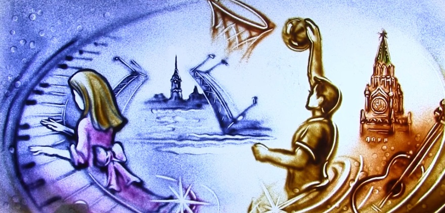 Песочное шоу на свадьбу от Песочное шоу SANDTIME Лилии Чистиной 3