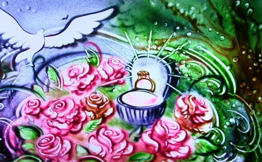 Песочное шоу на свадьбу от Песочное шоу SANDTIME Лилии Чистиной 4