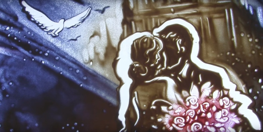 Песочное шоу на свадьбу от Песочное шоу SANDTIME Лилии Чистиной 6