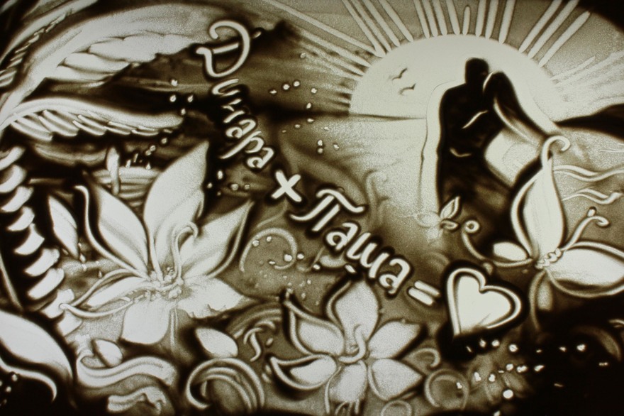 Песочное шоу на свадьбу от Песочное шоу SANDTIME Лилии Чистиной 7