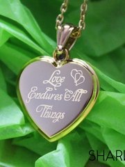 Сердечко объемное 3D 23х25мм с гравировкой из Другие материалы от Студия арт-гравировки SHARKY 2