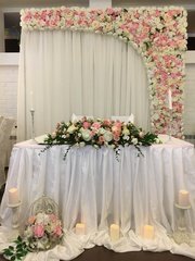 Президиум / Стол молодоженов в Шебби шик от Свадебное агентство WeddingQueenLove 1