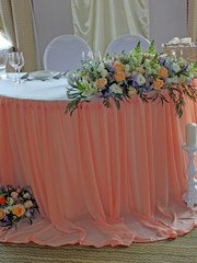 Президиум / Стол молодоженов в Шебби шик от Студия флористики и дизайна Я и ТЫ 1