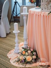 Президиум / Стол молодоженов в Шебби шик от Студия флористики и дизайна Я и ТЫ 2