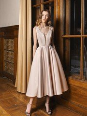 Свадебное платье Молли. Силуэт А-силуэт. Цвет оттенки Розового. Вид 1