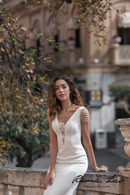 Свадебное платье Амира. Силуэт Рыбка. Цвет Белый / Молочный. Вид 4