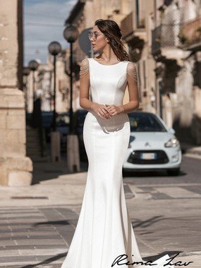 Свадебное платье Виви. Силуэт Рыбка. Цвет Белый / Молочный. Вид 1