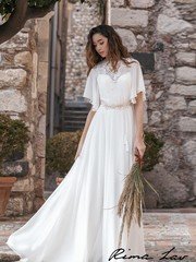 Свадебное платье Джоди. Силуэт А-силуэт. Цвет Белый / Молочный. Вид 1