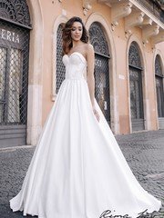 Свадебное платье Сия. Силуэт А-силуэт. Цвет Белый / Молочный. Вид 1