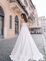 Свадебное платье Сия. Силуэт А-силуэт. Цвет Белый / Молочный. Вид 2