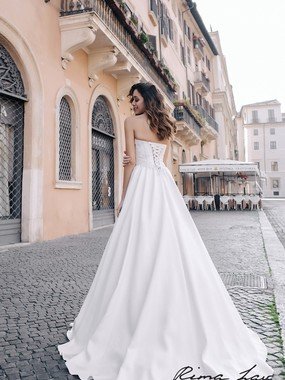 Свадебное платье Сия. Силуэт А-силуэт. Цвет Белый / Молочный. Вид 2