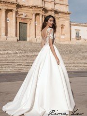 Свадебное платье Мэрил. Силуэт А-силуэт. Цвет Белый / Молочный. Вид 2