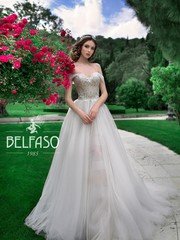 Свадебное платье Анелия. Силуэт Пышное. Цвет Белый / Молочный, Айвори / Капучино. Вид 1