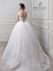 Свадебное платье Одэлла. Силуэт Пышное. Цвет Белый / Молочный, оттенки Розового. Вид 2