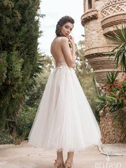 Свадебное платье Алия. Силуэт А-силуэт. Цвет Белый / Молочный, Айвори / Капучино. Вид 2