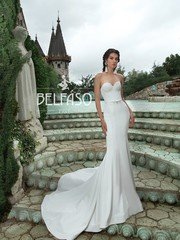 Свадебное платье Камея. Силуэт Рыбка. Цвет Белый / Молочный, Айвори / Капучино. Вид 1