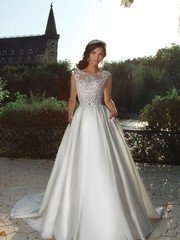 Свадебное платье Нейла. Силуэт Пышное. Цвет Белый / Молочный. Вид 1