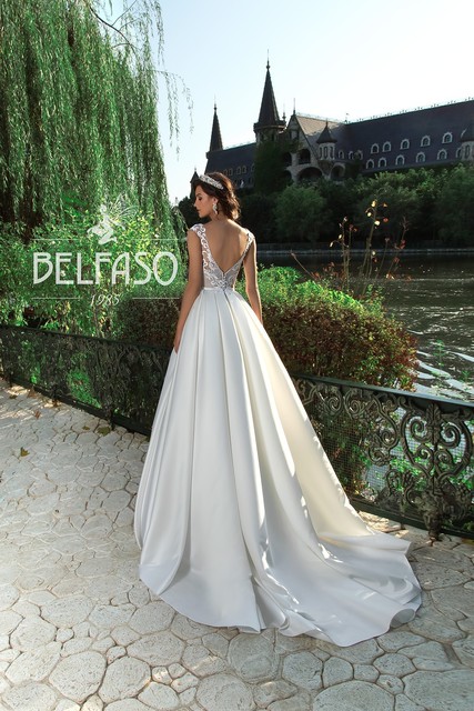 Свадебное платье Нейла. Силуэт Пышное. Цвет Белый / Молочный. Вид 2