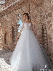 Свадебное платье Мэрилейн. Силуэт Пышное. Цвет Белый / Молочный. Вид 1