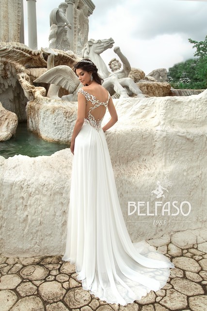 Свадебное платье Нея. Силуэт Греческий. Цвет Айвори / Капучино, Белый / Молочный. Вид 2