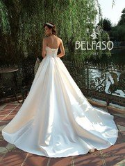 Свадебное платье Лия атлас. Силуэт Пышное. Цвет Белый / Молочный. Вид 2