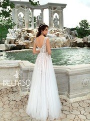 Свадебное платье Аква. Силуэт А-силуэт. Цвет Белый / Молочный. Вид 2