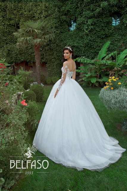 Свадебное платье Маттиас. Силуэт Пышное. Цвет Белый / Молочный. Вид 2