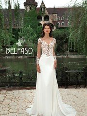 Свадебное платье Альтера. Силуэт Прямое. Цвет Белый / Молочный. Вид 1