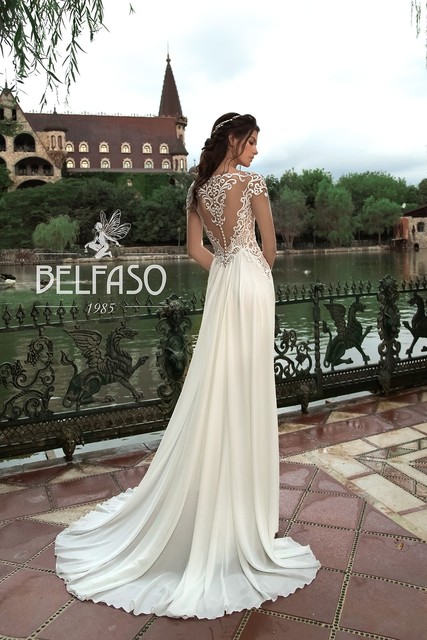 Свадебное платье Альтера. Силуэт Прямое. Цвет Белый / Молочный. Вид 2