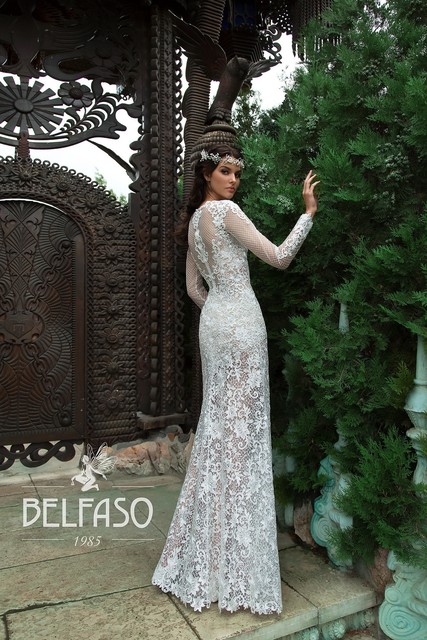 Свадебное платье Анаис. Силуэт Прямое. Цвет Белый / Молочный. Вид 2