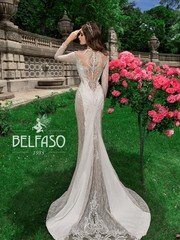 Свадебное платье Мариса. Силуэт Рыбка. Цвет Белый / Молочный. Вид 2