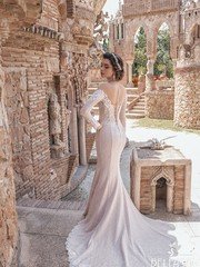 Свадебное платье Джессика. Силуэт Рыбка. Цвет Айвори / Капучино. Вид 2