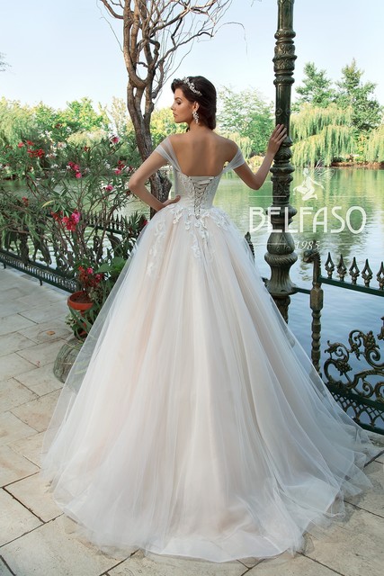 Свадебное платье Аламея. Силуэт Пышное. Цвет Белый / Молочный. Вид 2