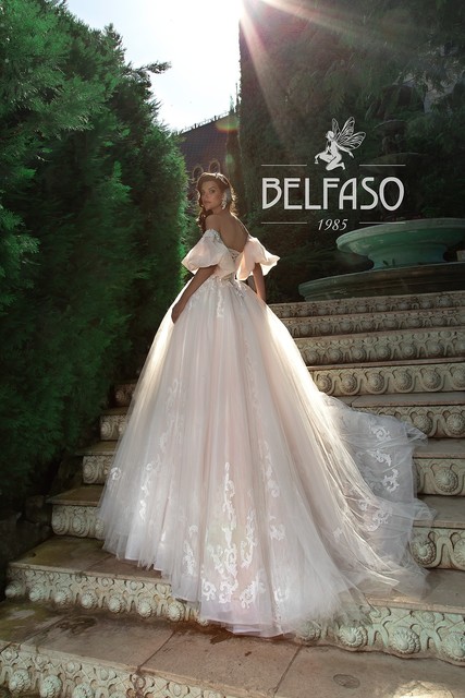 Свадебное платье Аламея Премиум. Силуэт Пышное. Цвет Белый / Молочный, Персик / Оранжевый. Вид 2