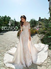 Свадебное платье Терция. Силуэт Рыбка. Цвет Белый / Молочный, Айвори / Капучино, Персик / Оранжевый. Вид 1