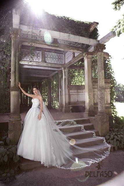 Свадебное платье Бьянка. Силуэт Пышное. Цвет Белый / Молочный. Вид 2