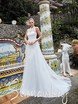 Свадебное платье 20028. Силуэт А-силуэт. Цвет Белый / Молочный. Вид 2