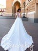 Свадебное платье 21009. Силуэт А-силуэт. Цвет Белый / Молочный. Вид 2