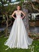 Свадебное платье 20206. Силуэт А-силуэт. Цвет Белый / Молочный. Вид 1