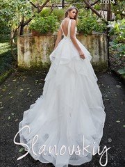 Свадебное платье 20011. Силуэт Пышное. Цвет Белый / Молочный. Вид 2