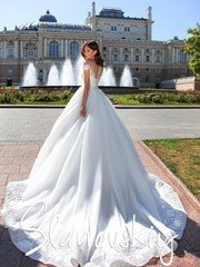 Свадебное платье 21017. Силуэт Пышное. Цвет Белый / Молочный. Вид 2