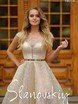Свадебное платье 18014. Силуэт Пышное. Цвет Золото. Вид 3