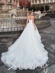 Свадебное платье 20202. Силуэт Пышное. Цвет Белый / Молочный. Вид 2