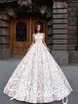 Свадебное платье 21012. Силуэт Пышное. Цвет Белый / Молочный, Персик / Оранжевый. Вид 1