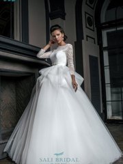 Свадебное платье 805. Силуэт Пышное. Цвет Белый / Молочный. Вид 1